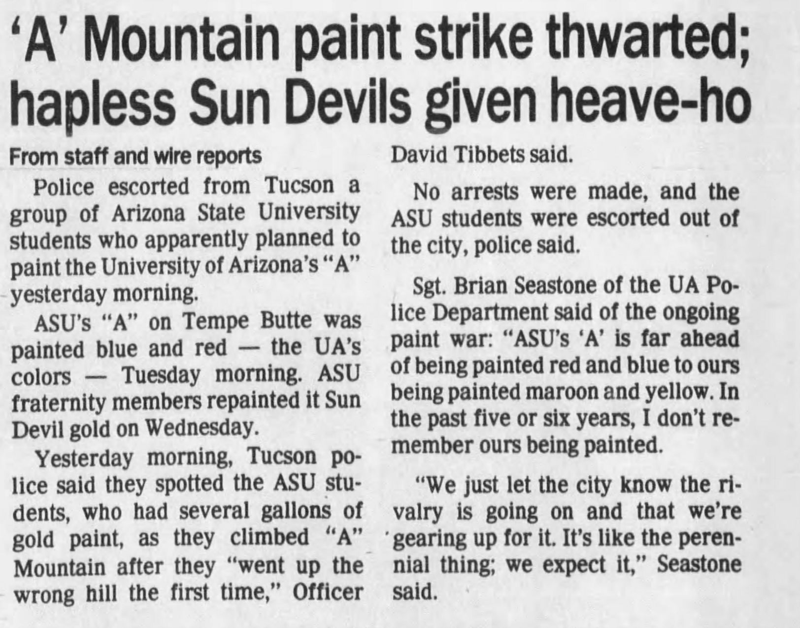 ASU-UA rivalry